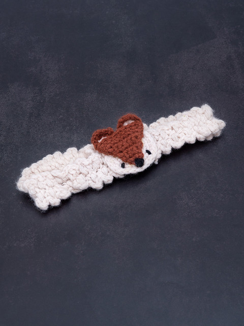 

Golden Peacock Girls Beige Hairband