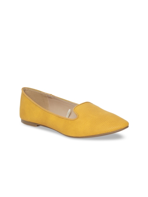 

Forever Glam by Pantaloons Women Mustard Solid Ballerinas