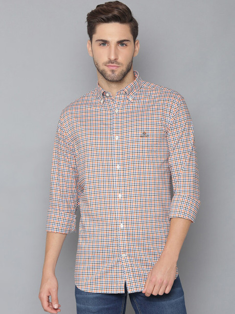 

GANT Men Multicoloured Regular Fit Checked Casual Shirt, Multi