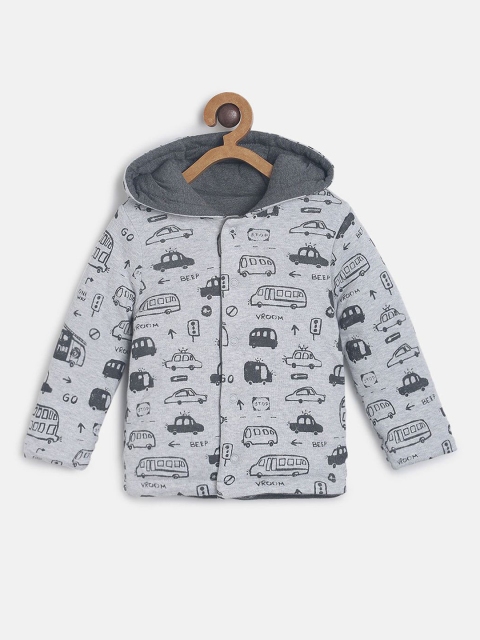 

MINI KLUB Boys Multicoloured Printed Open Front Jacket, Multi