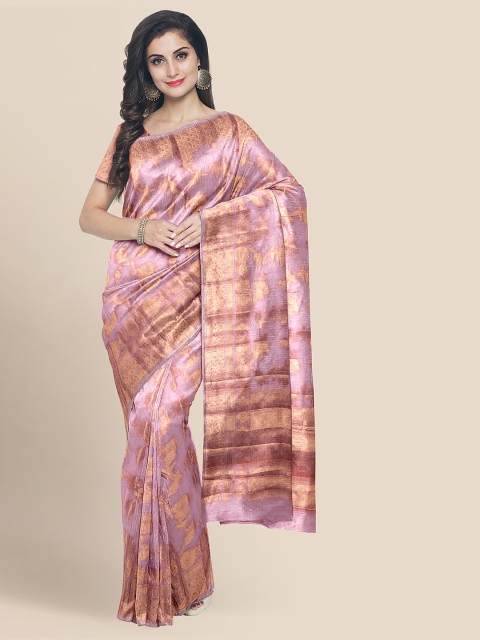 

KLM Fashion Mall Pink Woven Design Banarasi Saree