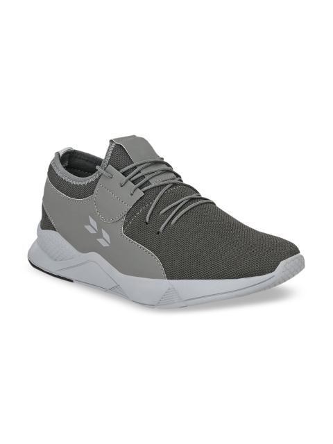

Crew Street Men Grey Colourblocked Lace-Ups Sneakers, Grey melange