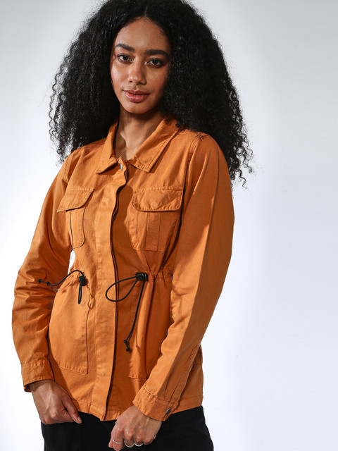 

Blue Saint Women Brown Solid Lightweight Tailored Jacket