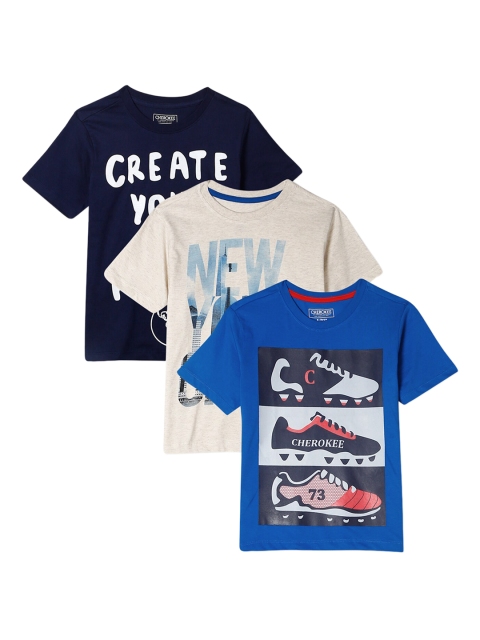 

Cherokee Boys Multicoloured Printed Round Neck T-shirt, Multi