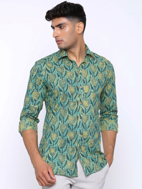 

Tistabene Men Blue Regular Fit Printed Casual Shirt