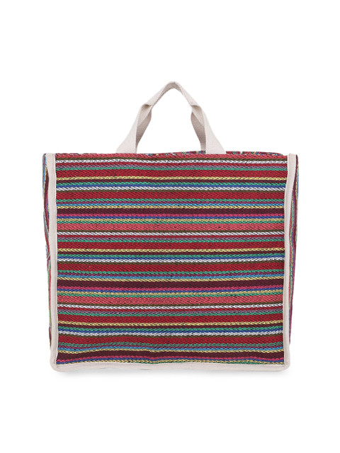 

Anekaant Multicoloured Self Design Tote Bag, Multi