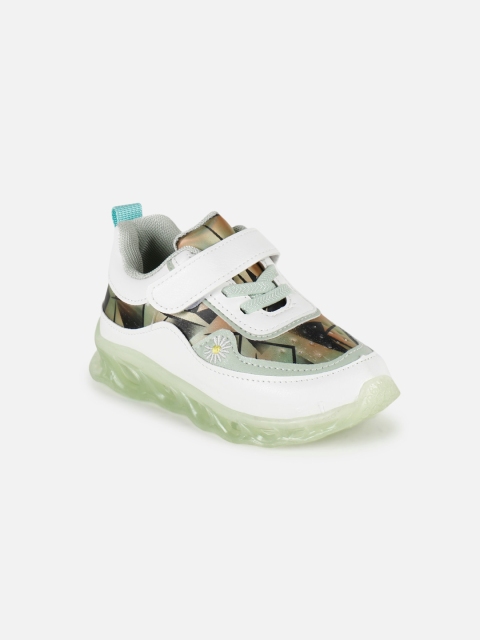 

PASSION PETALS Unisex Kids Printed LED Slip-On Sneakers, Multi