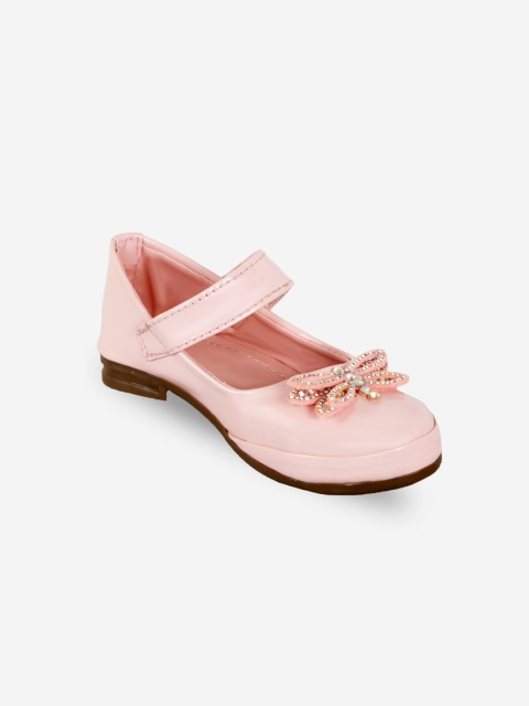 

YK Girls Pink Solid Ballerinas