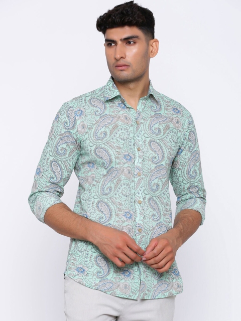

Tistabene Men Green Regular Fit Printed Casual Shirt