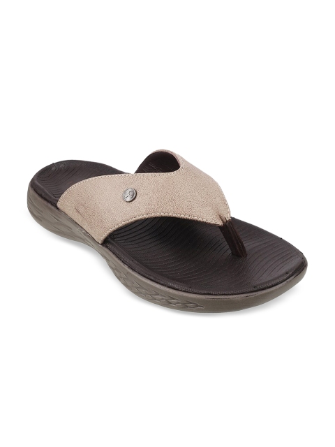 

Mochi Men Beige & Brown Comfort Sandals