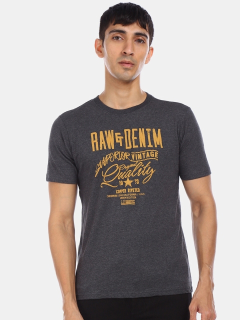 

Cherokee Men Grey Printed Round Neck T-shirt