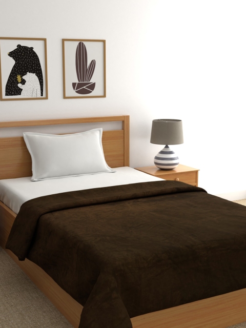 

Raymond Home Brown Solid AC Room 270 GSM Single Bed Blanket