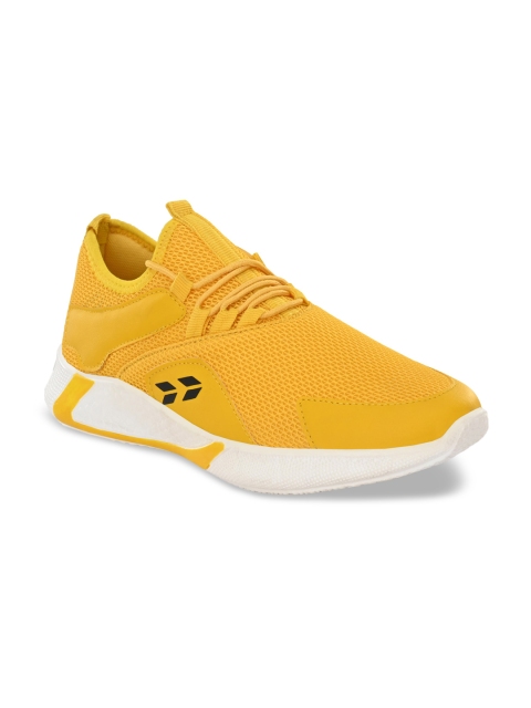 

Crew STREET Men Yellow Mesh Running Non-Marking Shoes