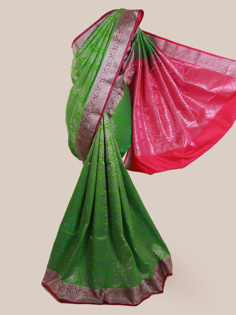 

Pothys Green Woven Design Art Silk Saree