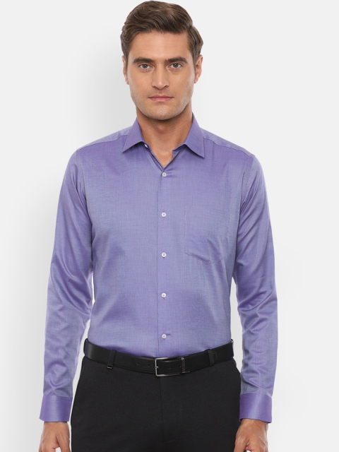 

Van Heusen Men Purple Regular Fit Solid Cotton Formal Shirt