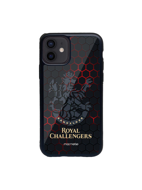 

macmerise Grey & Black RCB Hex Pattern iPhone 12 Mobile Case