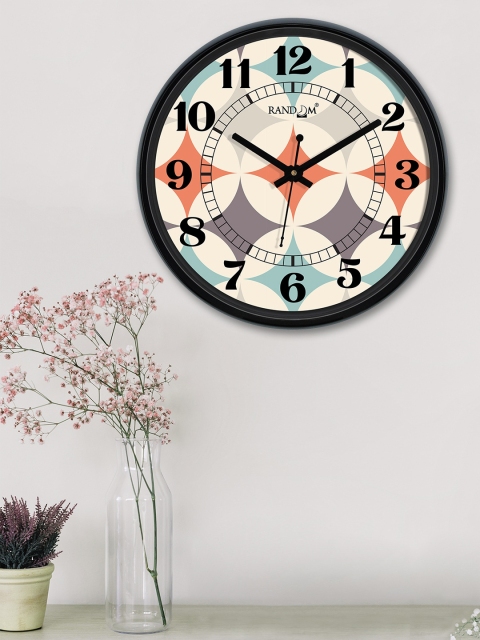 

RANDOM Off-White & Grey Round Printed 30 cm Analogue Wall Clock