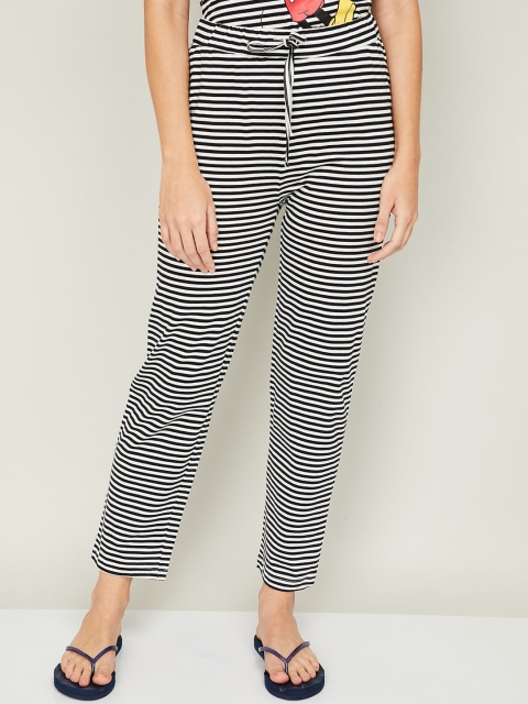 

Ginger by Lifestyle Black & White Striped Lounge Pants