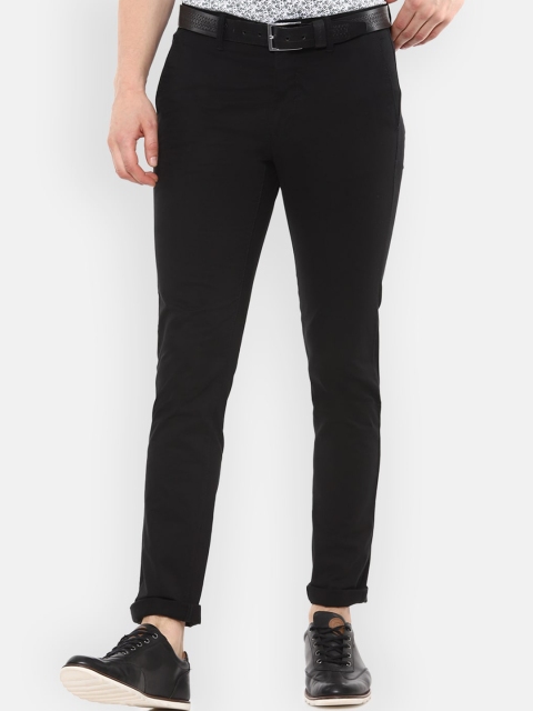 

Van Heusen Sport Men Black Slim Fit Solid Regular Trousers