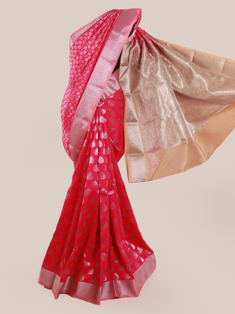 

Pothys Pink Woven Design Art Silk Saree