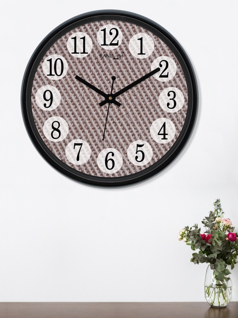 

RANDOM Beige Round Printed 30 cm Analogue Wall Clock