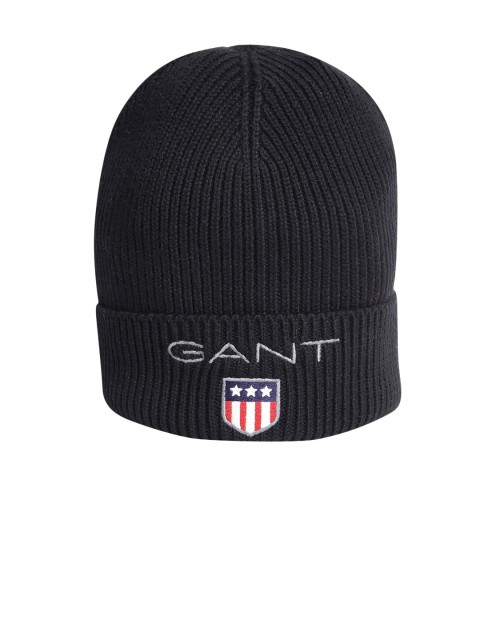 

GANT Unisex Kids Black & Grey Solid Beanie