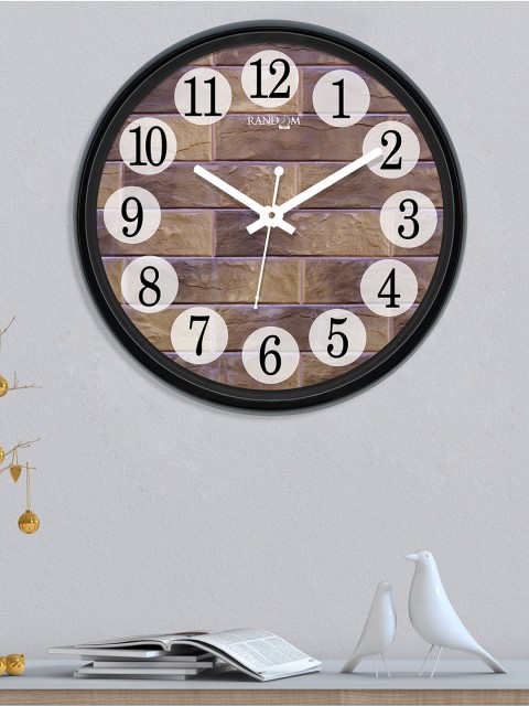 

RANDOM Brown Round Printed Analogue Wall Clock