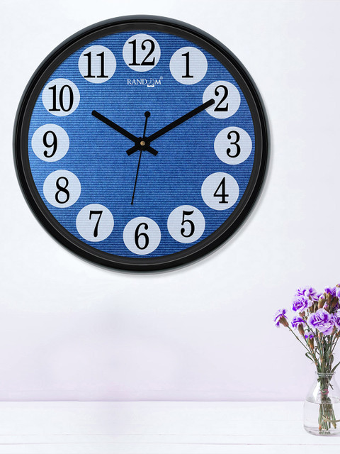 

RANDOM Blue Round Printed Analogue Wall Clock