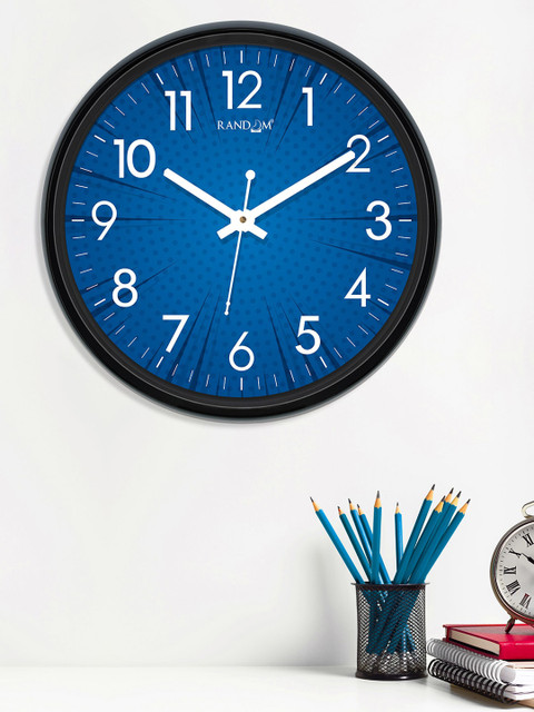 

RANDOM Blue Round Printed 30 cm Analogue Wall Clock