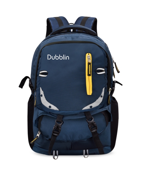 

Dubblin Unisex Blue & Yellow Contrast Detail Backpacks