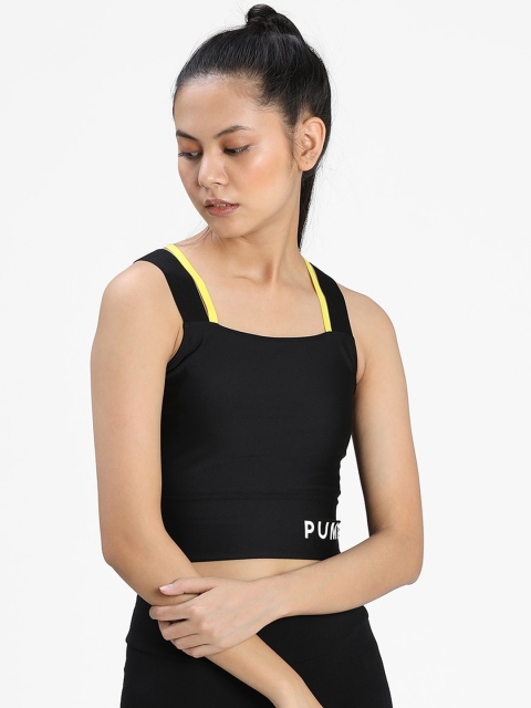 

Puma Black Fitted Crop Top