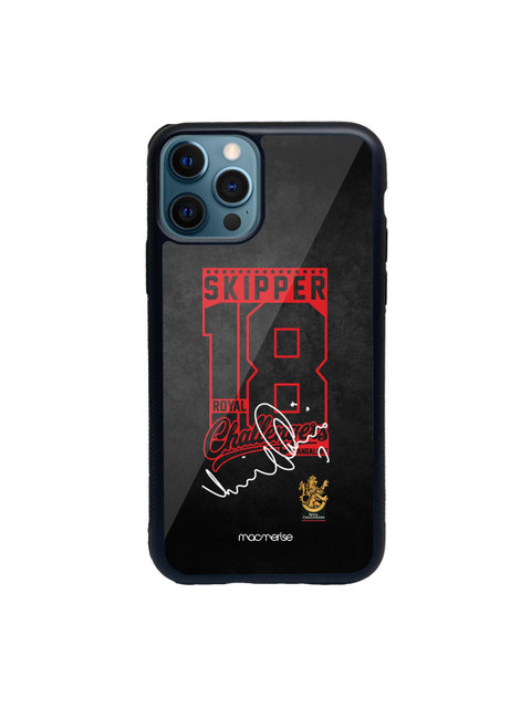

macmerise Black & Red Autograph Virat Printed iPhone 12 Pro Back Case