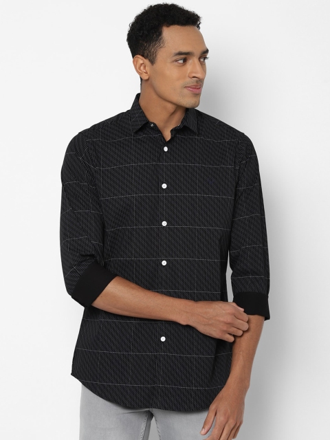 Allen Solly Men Black Printed Casual Shirt