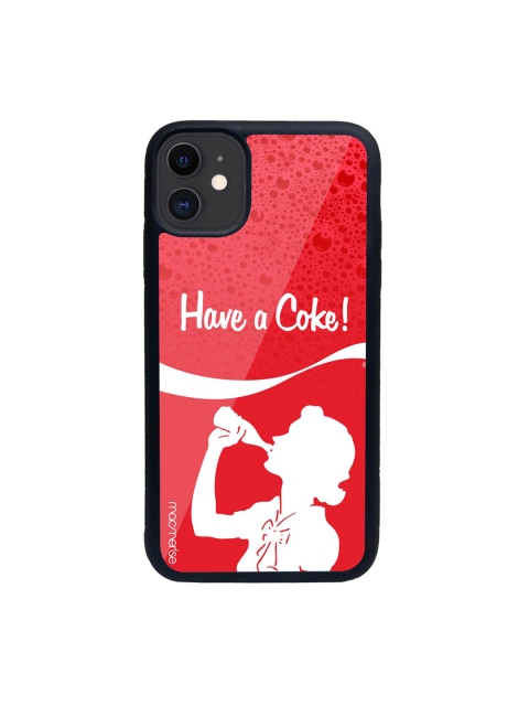 

macmerise Red & White Have A Coke Girl Printed iPhone 11 Back Case