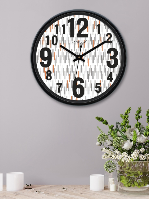 

RANDOM White & Grey Round Printed Analogue Wall Clock
