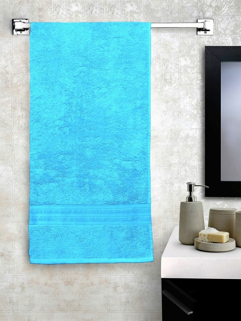 

Lushomes Blue Solid 550 GSM Turkish Economy Cotton Bath Towel