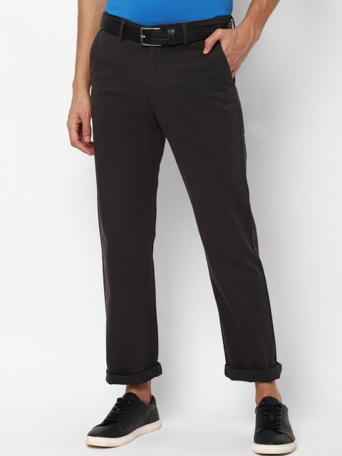 

Allen Solly Men Charcoal Regular Fit Self Design Regular Trousers