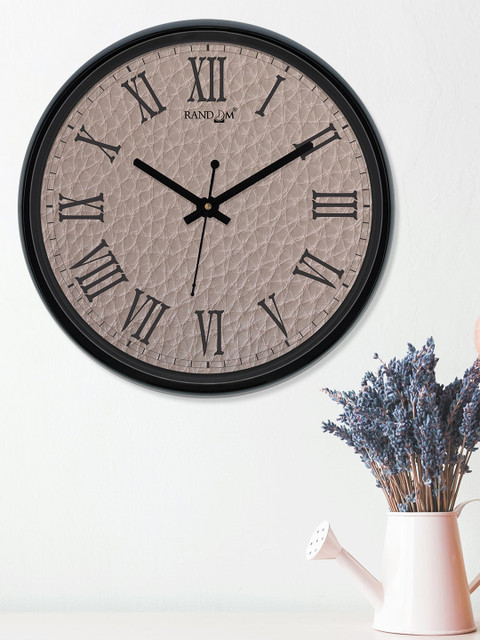 

RANDOM Brown Round Printed Analogue Wall Clock