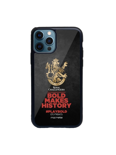 

macmerise Black & Red Bold Makes History Glass iPhone 12 Pro Phone Case