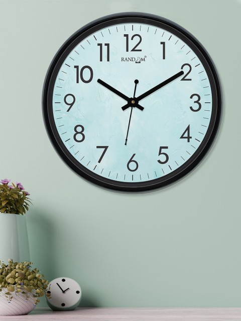 

RANDOM Sea Green Round Solid Analogue Wall Clock