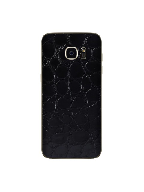 Trendy Skins Black Crocodile Pattern Samsung Galaxy S7 Phone Skin