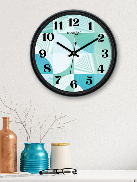 

RANDOM Sea Green Round Printed Analogue Wall Clock