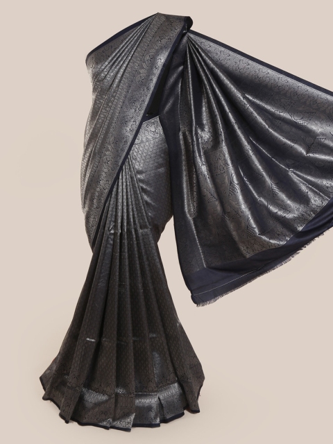 

Pothys Grey Printed Linen Blend Saree