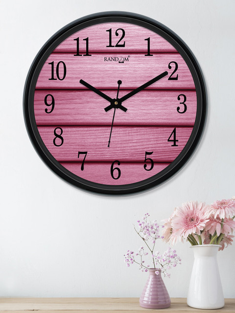 

RANDOM Purple Round Printed 30 cm Analogue Wall Clock