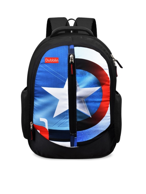 

Dubblin Unisex Black & Blue Graphic Backpacks