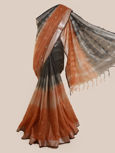

Pothys Multicoloured Linen Blend Dyed Bandhani Saree, Multi