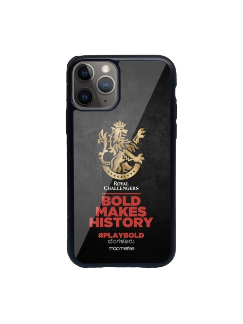 

macmerise Black & Red Bold Makes History Glass iPhone 11 Pro Phone Case