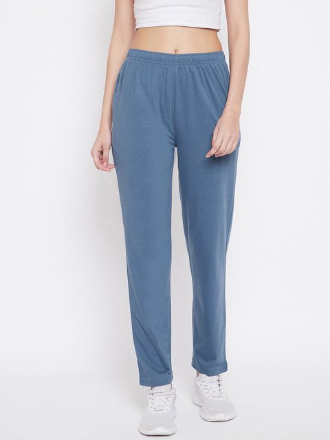 

Okane Women Blue Solid Track Pants