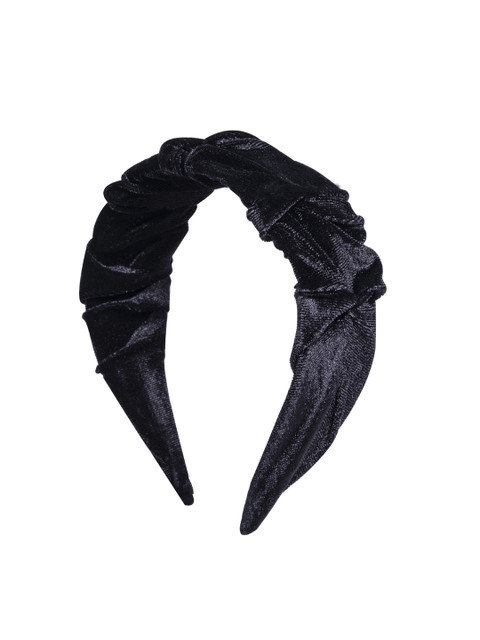 

BuckleUp Black Velvet Hairband