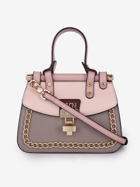 

LYN Pink Solid Handheld Bag